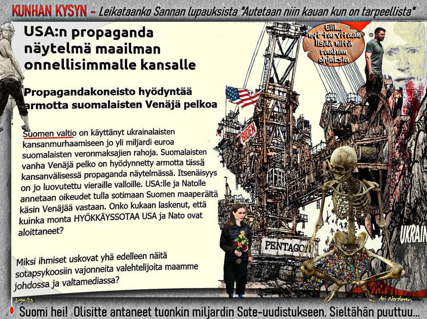 Donald Trump - Rauhan raketit. Sanna Marin. Ukrainan sota. Zelenskyi. Meemit. Päivän kuva.