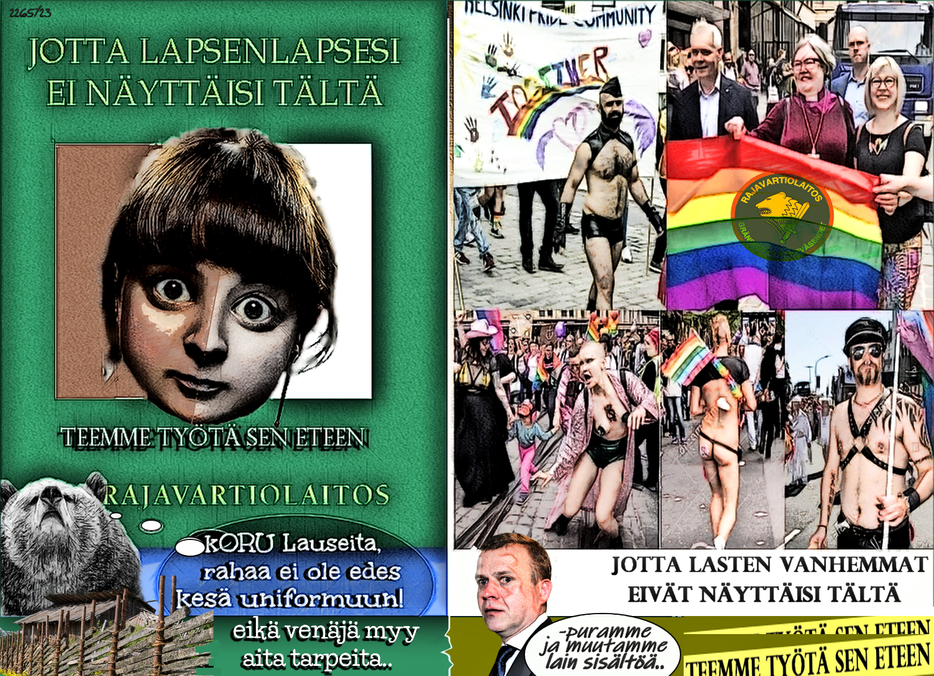 Alexander Stubb-Sateenkaarikansa-Vajaamieliset-Sairaita hinttejä-Rajavartiolaitos-Petteri Orpo-Porno-Sex-Meemit