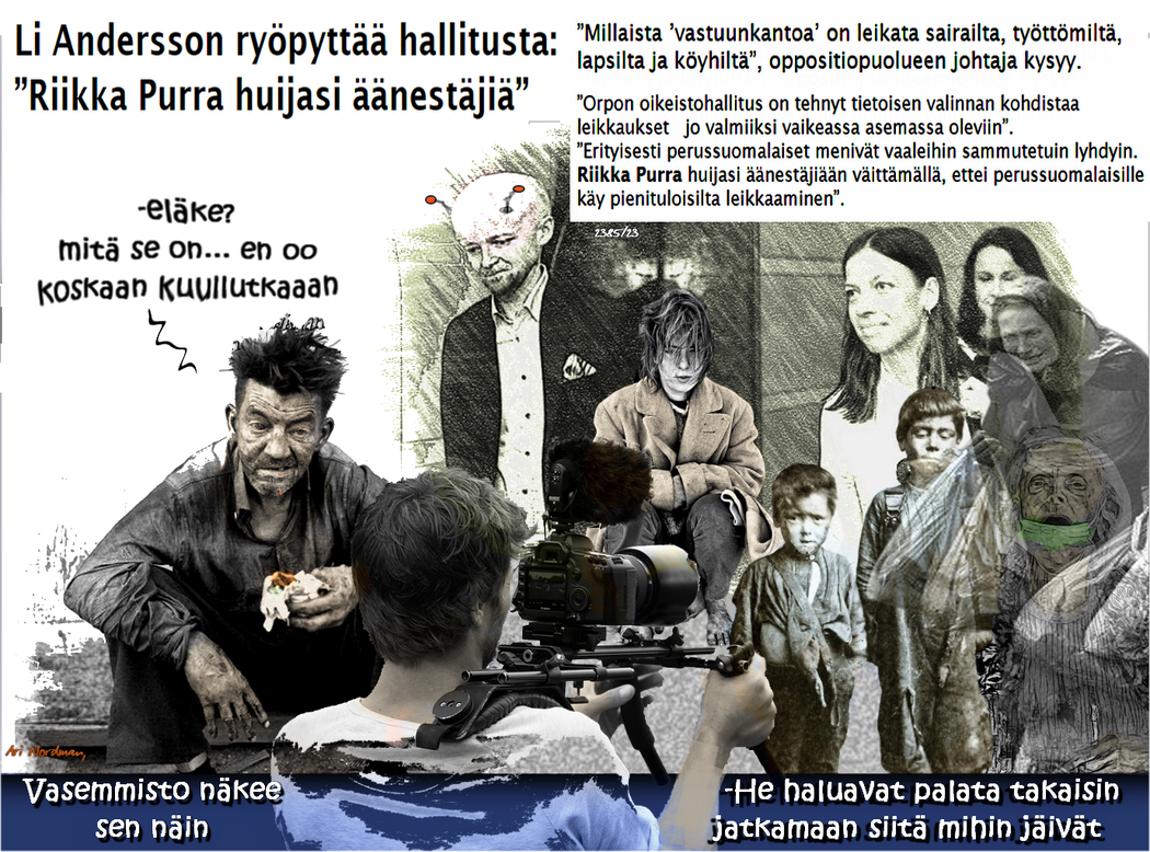 Oppositio-Orpon hallitus-Riikka Purra-Liv Andersson-Vasemmisto-Uusi Suomi