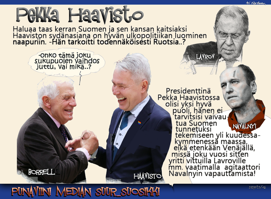 Presidentinvaalit 2024-Haaviston toivomus-Haluaisin haistella tätä tyyppiä
