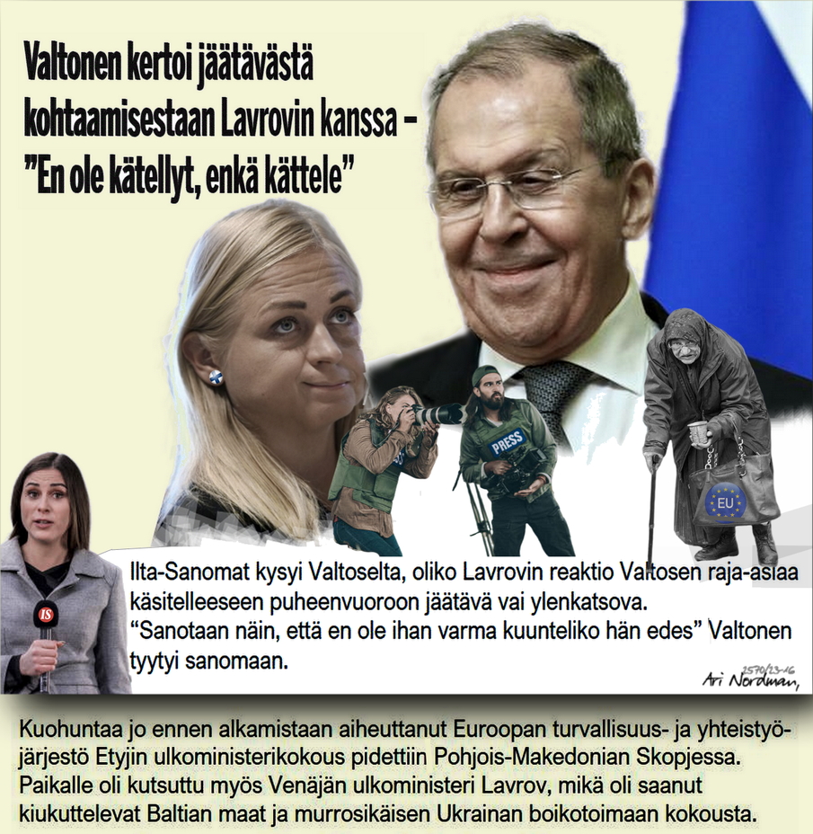 Petteri Orpon hallitus-Elina Valtonen-Kättelevä ulkoministeri-Heikko tapaus