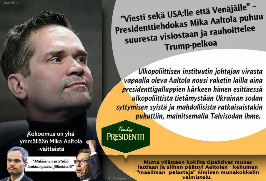 Trump-Presidentinvaalit 2024-Aaltola on outo tyyppi