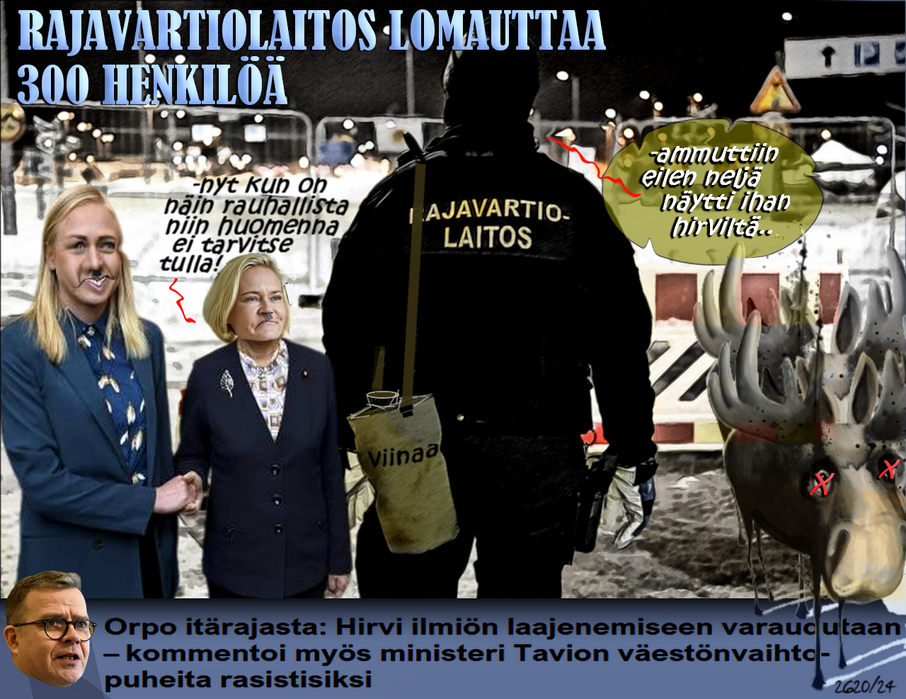 Riemulla ei ole rajoja-Petteri Orpo-Kusetuksen uhri-Rajat kiinni