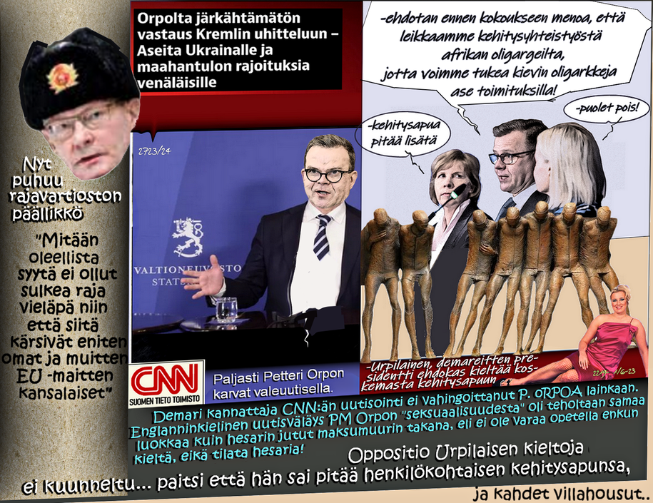 Leikkaamista riittää-Petteri Orpo-Purra hallitsee-Pääministeri on persu