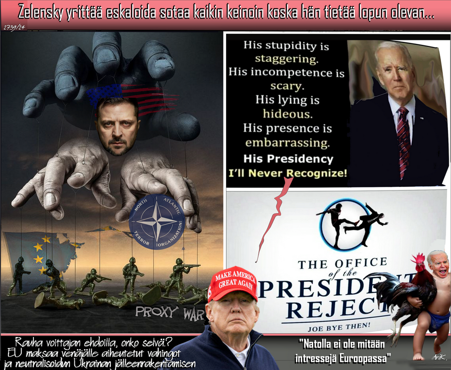 Presidentinvaalit 2024-Zelensky-Joe Biden vaikuttaa tähänkin.