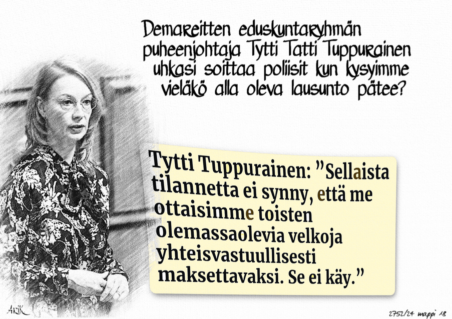 Sekakuoro-Oppositio-Tytty Tuppurainen-Yhteisvelka-Mallioppilas