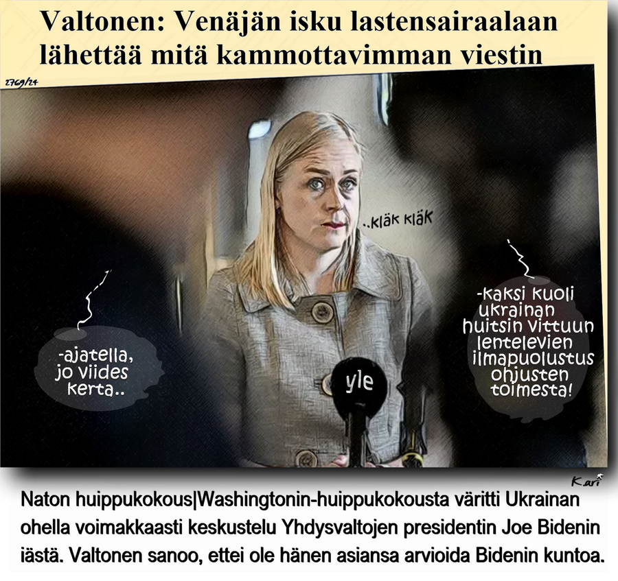 Petteri Orpo-Elina Valtonen-Herkkäuskoinen-Ukrainan propaganda