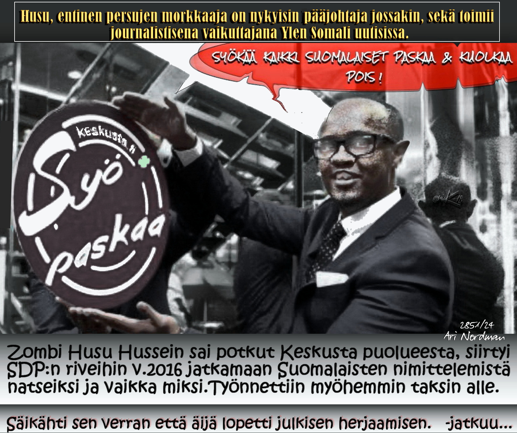 Mustasurma-Virus-Rottien aiheuttama vitsaus-Husu-Muslimi-Somalia-Suomi-Keskusta-SDP