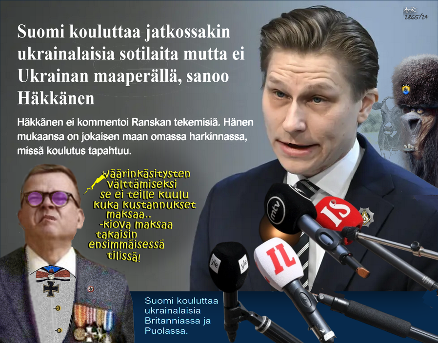 Suomi kouluttaa-Petteri Orpo-Puolustusministeri.Häkkänen