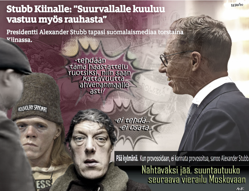 Kiina ei ole-Halpahalli-Stubb-Diplomaatti-Lehdistö-Media-Kouvolan Sanomat