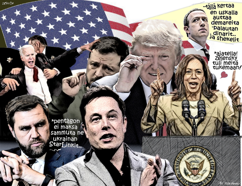 Trump voittaa-halpahalli-Zelensky on seonnut-Kamala loppu-Amerikan vaalitn