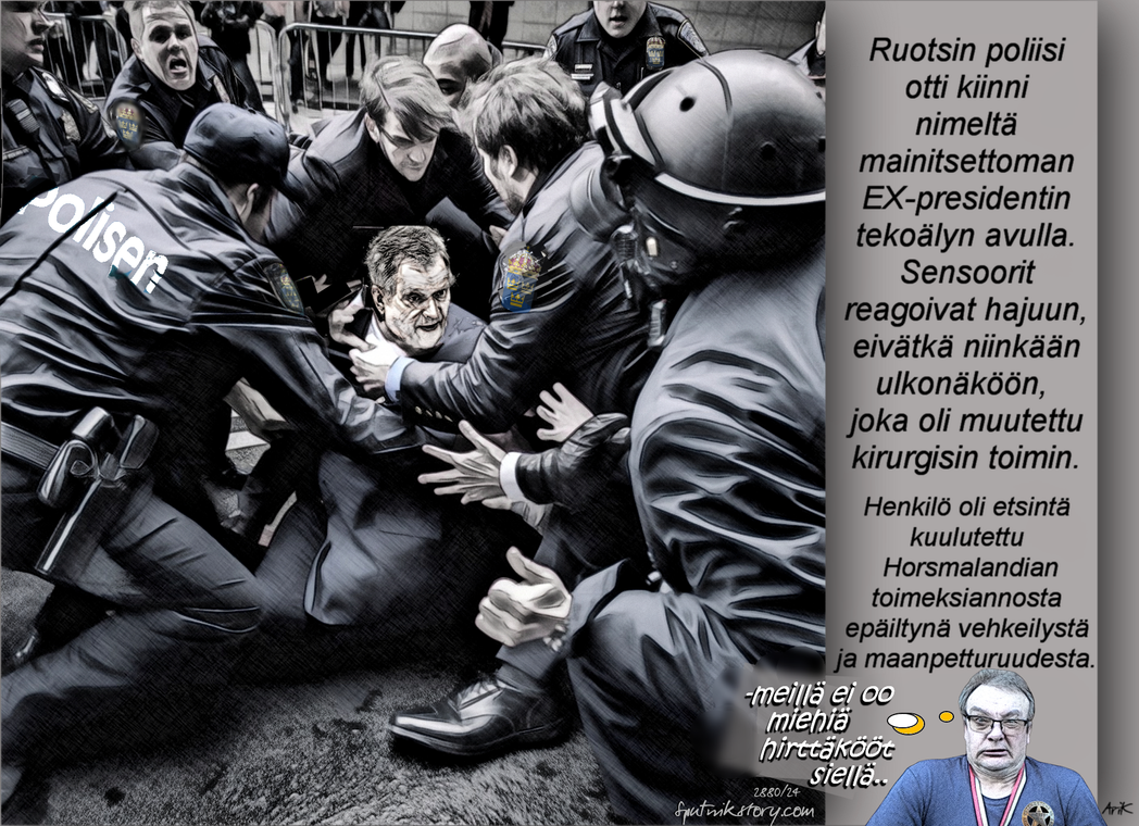Niinistö/power/Ruotsi/poliisi/pidätetty