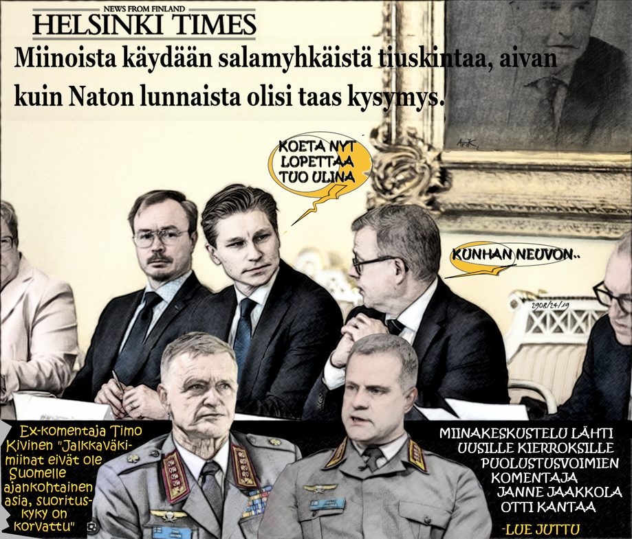 #jalkaväkimiinat-puolustusministeri-häkkänen ja orpo-santeri stubb-miinat siunattiin otettavaksi käyttöön