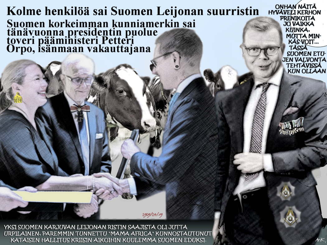 Suomen Leijonan suurristi-Petteri Orpo-Nato-Stubb-Rappari kerho