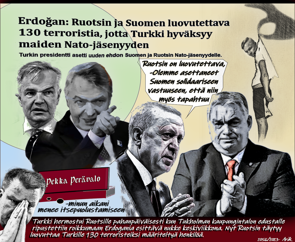Pekka Toveri, Erdogan, Viktor Orban, Pekka Haavisto, Persereikä, Ruotsi, Suomi