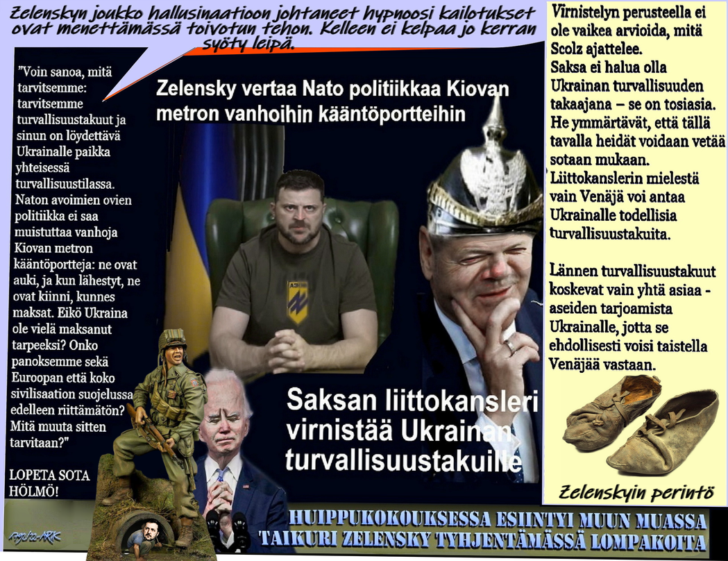 Elvis/turvallisuustakuut/Trump ei tue Ukrainaa/Nato/uusnatsit