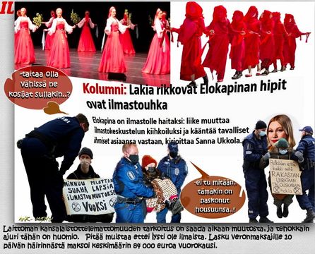 Elokapina on terroristiliike. Sitä tukee esim. Kone säätiö