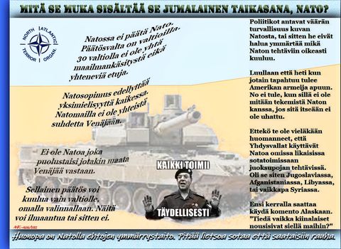 Tulevaisuudessa Nato on kestämätön haitta Suomelle.