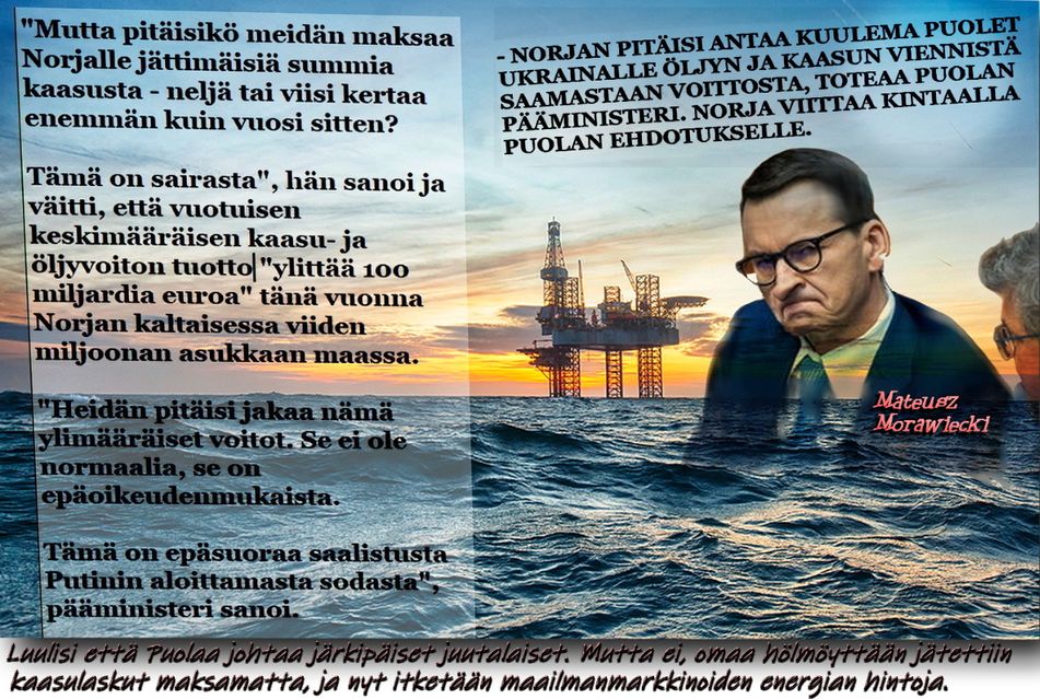 Puola-Norja-Öljyn ja kaasun hinta-Alexander Stubb-ei tiedä mitään