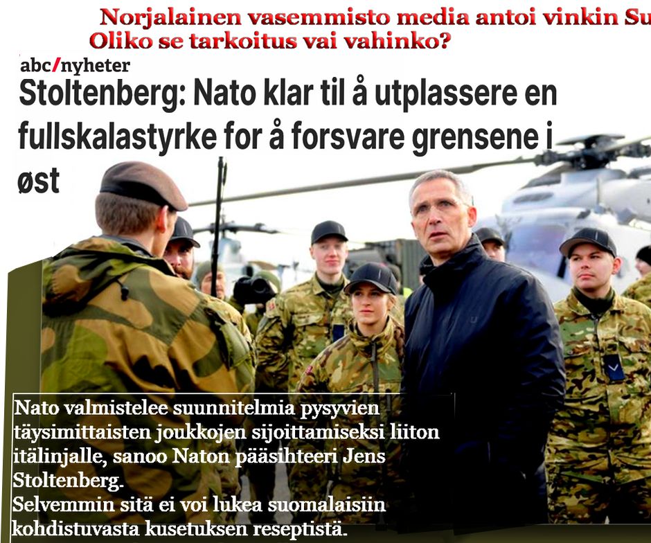 sotaa seurataan jens stoltenberg-isä oli hullutelevisiosta-tv ohjelmia-