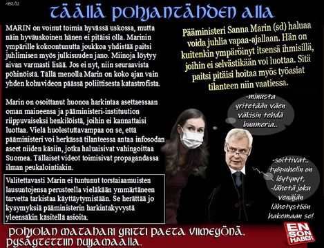 Sanna Marin lehdistön hampaissa