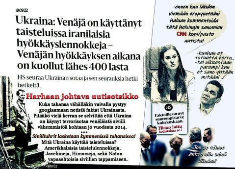 Lapsi propagandalla kannatusta Ukrainalle.