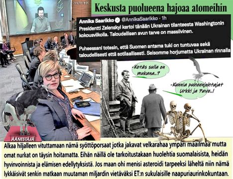 Keskusta hajoaa.