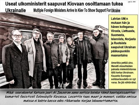 Kuka noista muka välittää Ukrainasta.