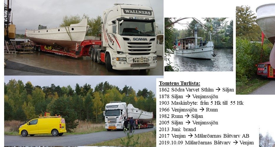 Hemfärd från Mälaröarnas Båtvarv AB, Onsdag 9 oktober 2019.