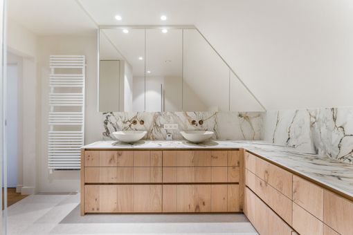 Badkamer in Calacatta Luxe