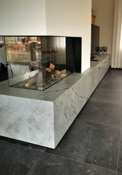 Uitbekleding haard in Alexandra