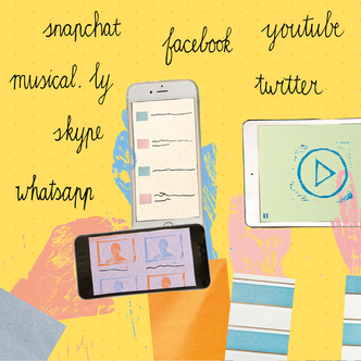 Cyberpesten bullying collage akv sint joost art grafisch ontwerp