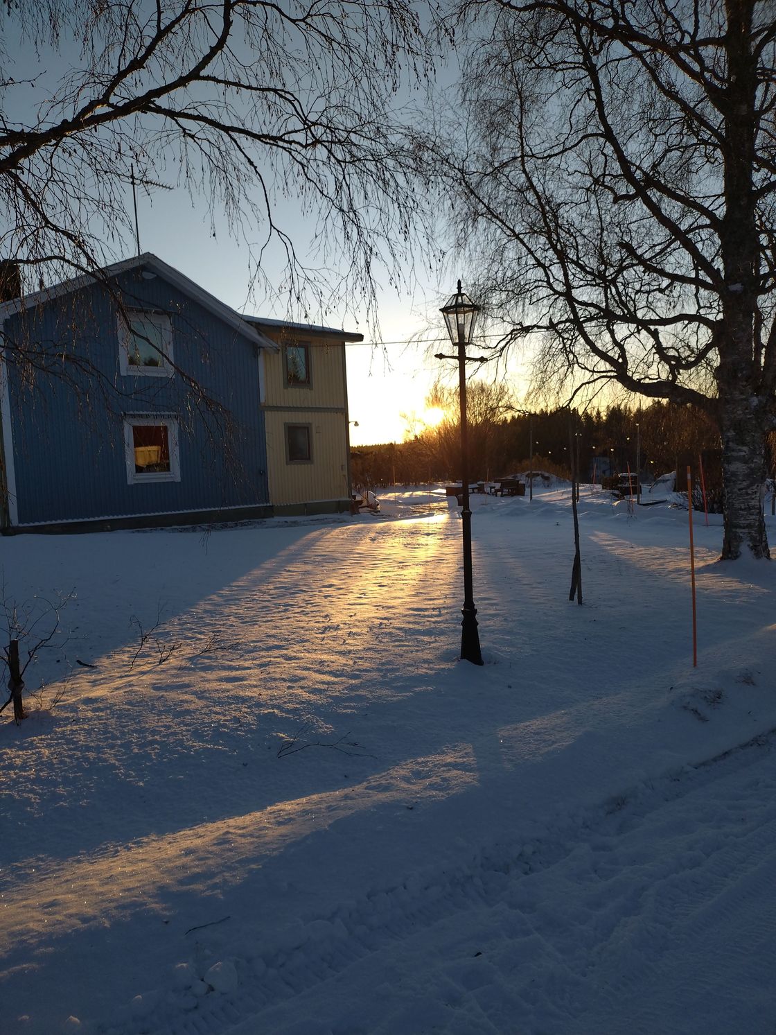 på onsdagen kom snön