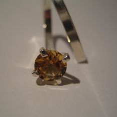ring - silver Ag 925 citrine