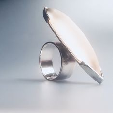 ring - silver Ag 925 - crystal