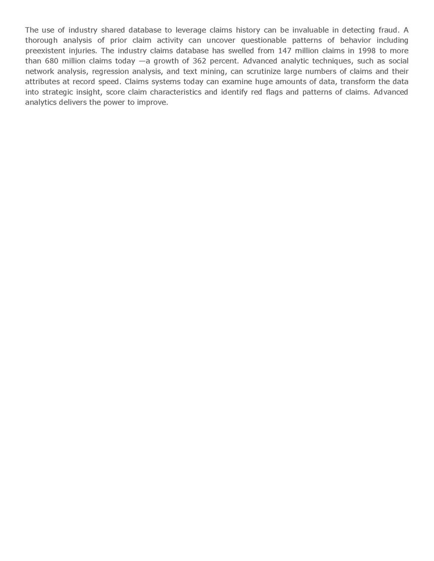 Detecting Worker's Comp Fraud Page 2