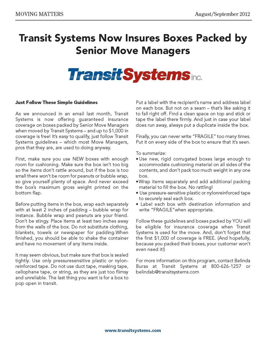 Moving Matters Page 2