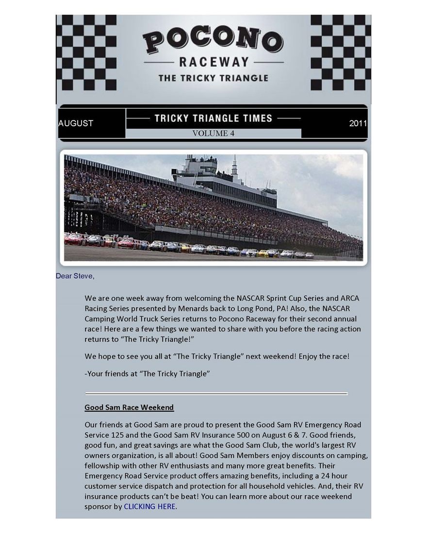 Nascar Pocono Raceway