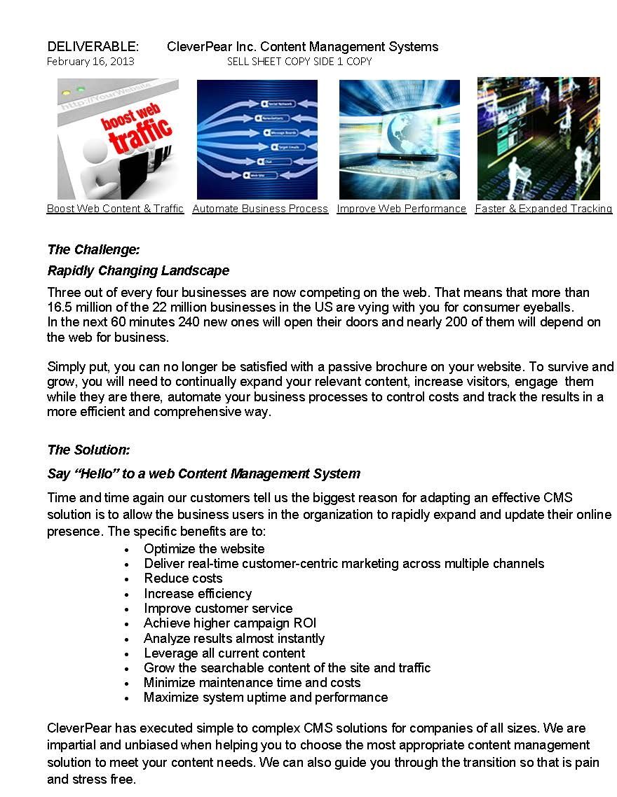 CMS Sell Sheet Page 1