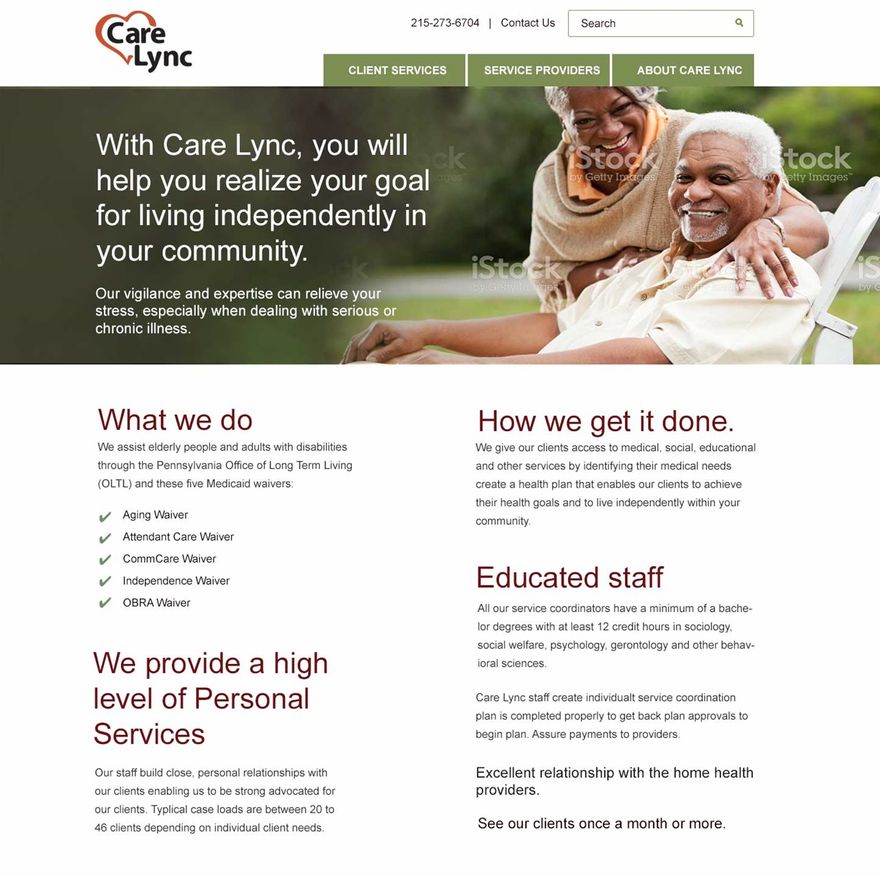 Care Lync Web Page