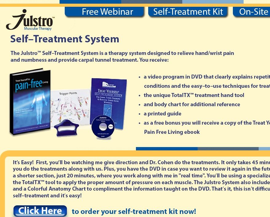 Julstro muscle therapy self treatment