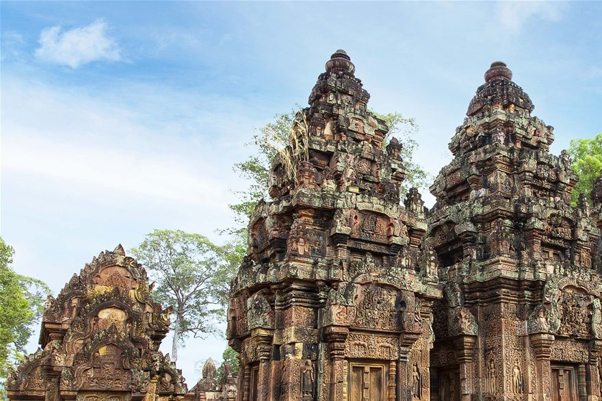 Structures de temple - Site d'Angkor Cambodge