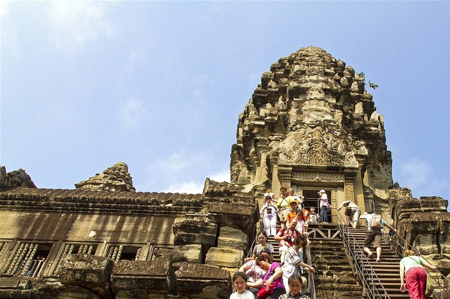 Pas pour les petites jambes - Site d'Angkor