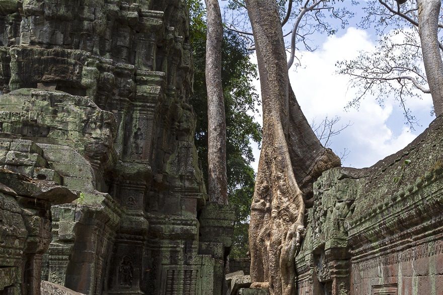 Avale mur - Site d'Angkor