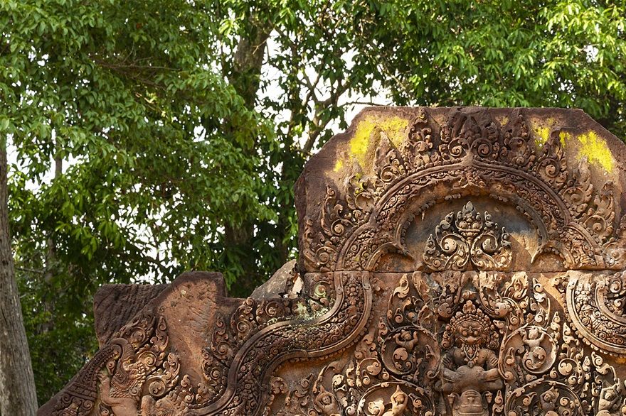 Détails de sculpture - Site d'Angkor