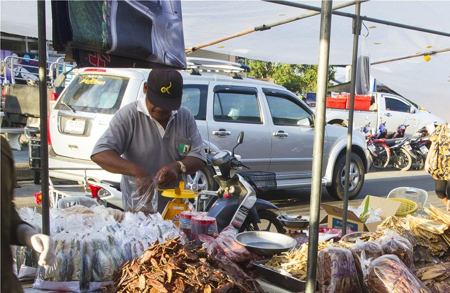 Produits de la mer séchés - Marché de Cha-am - Thaïlande