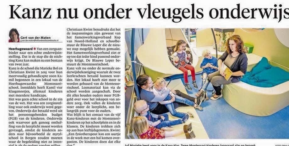 Van zorg naar officieel onderwijs