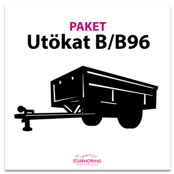 Utökat B körkort B96 släp paket körlektioner Stjärnornas Trafikskola Falkenberg