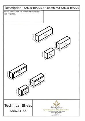 Concrete Ashlar Blocks SBD/A1-A5