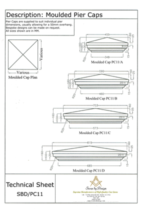 Concrete Moulded Pier Caps SBD/PC11